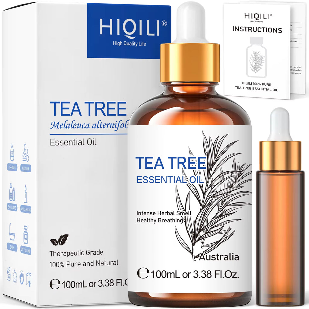 100ML Tea Tree Essential Oils for Diffuser Humidifier Aromatherapy Massage Aromatic Oil for Candles Making Soap Hair Care