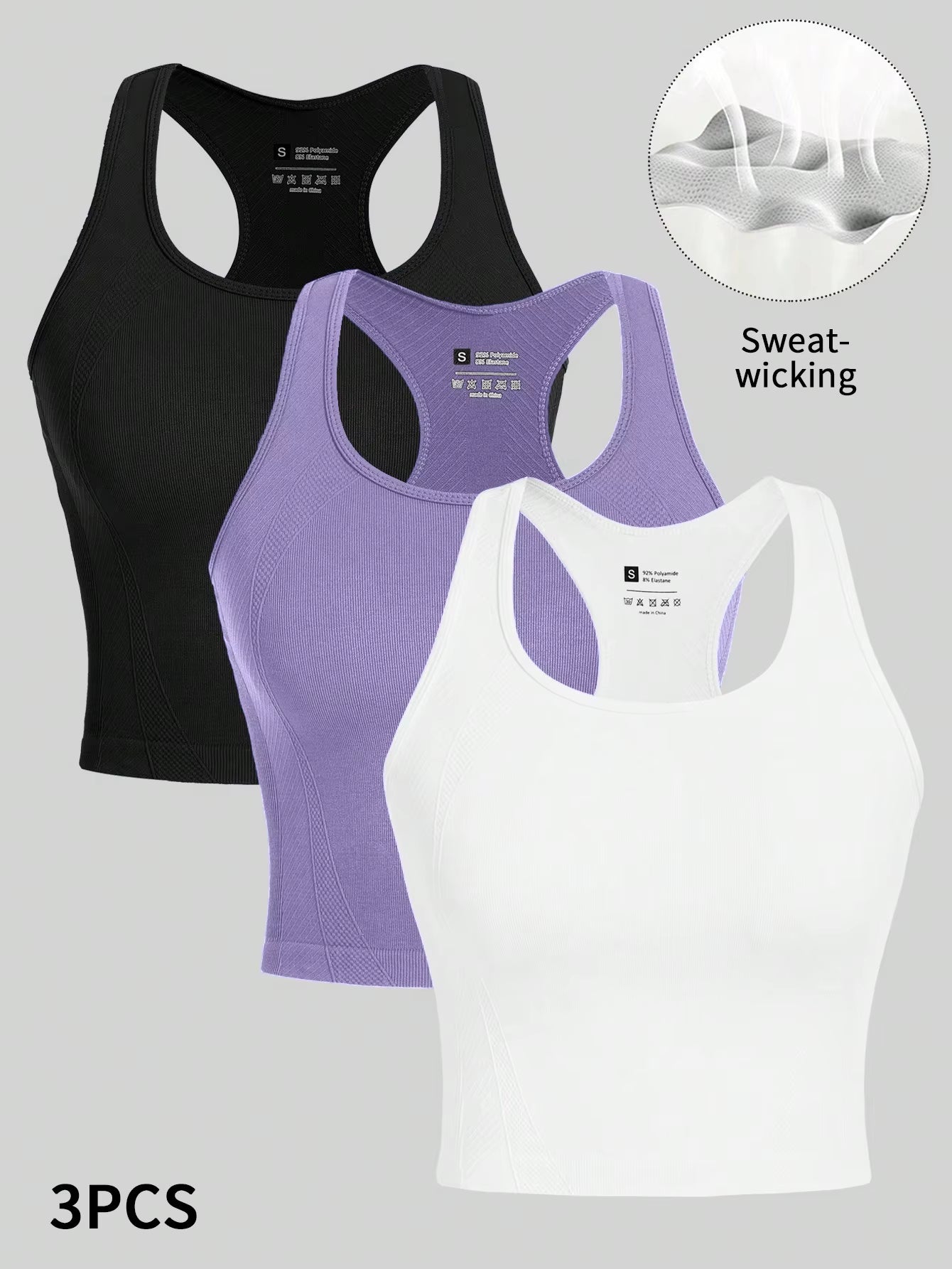 Sleeveless Racing Back Sports Cut Top,Women'S Running Fitness Spandex Fitness Vest,Gym Sports Top