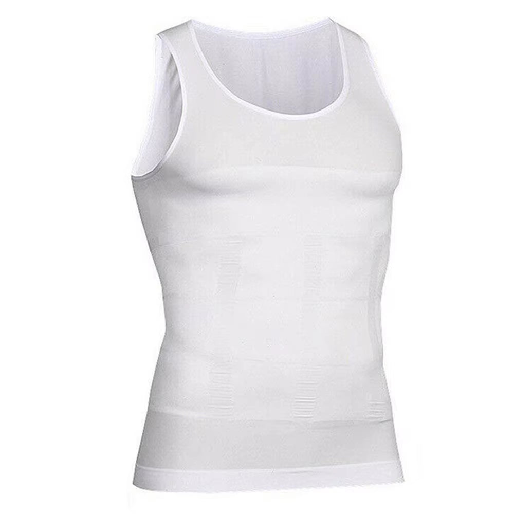 Men'S Compression Shirts Tank Tops Undershirts Mens Slimming Body Shaper Vest Sleeveless Abdomen Slim Vest Fitness Workout