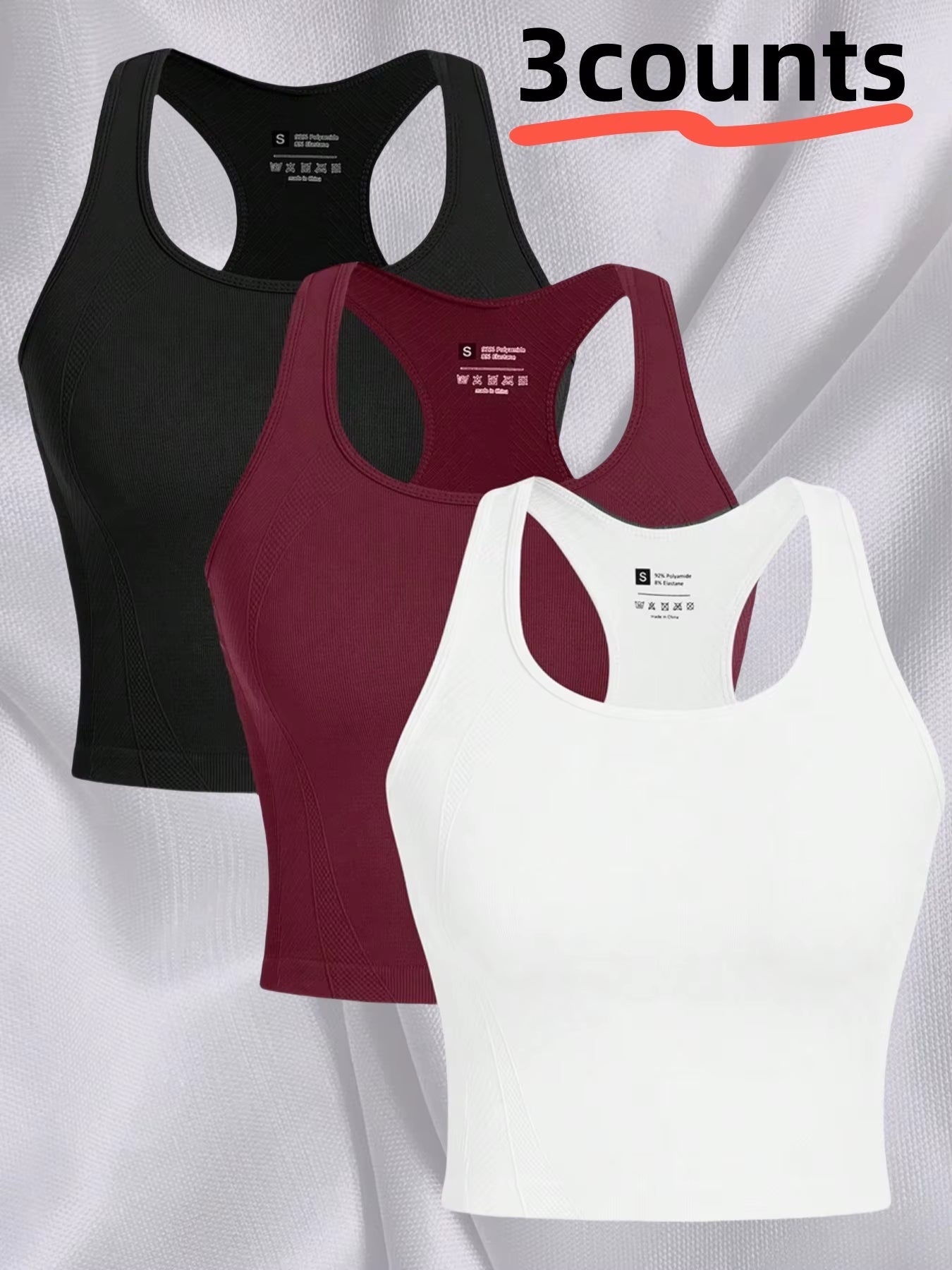 Sleeveless Racing Back Sports Cut Top,Women'S Running Fitness Spandex Fitness Vest,Gym Sports Top