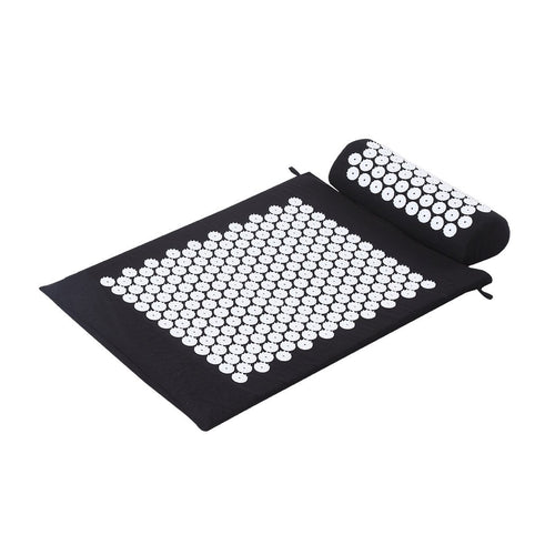 Acupressure Mat Yoga Massage Shakti Sit Lying Pain Stress Relax Black